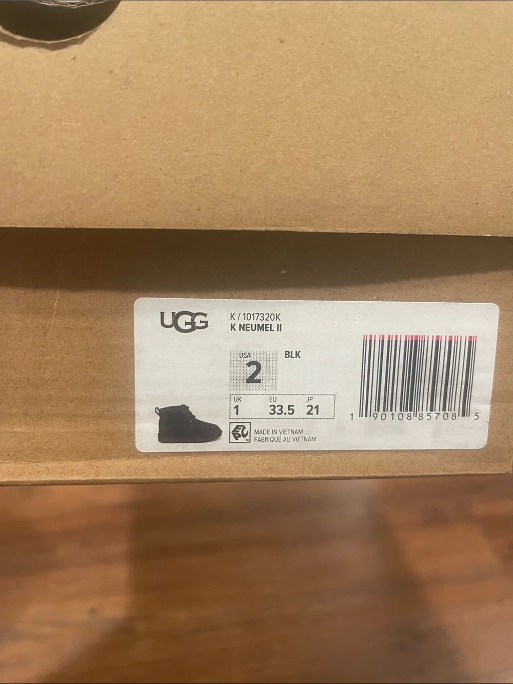 UGG Kids Black Suede Lace-Up Ankle Boots